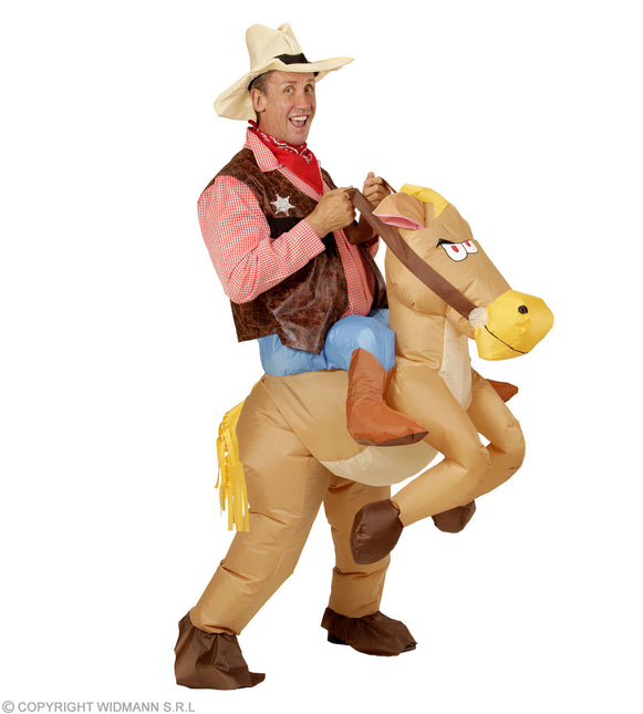 Costume adulte de cheval gonflable