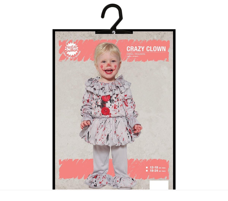 Costume d'Halloween Baby Clown