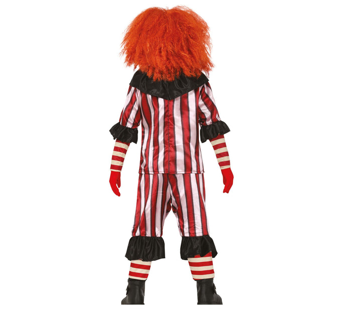 Costume d'Halloween Enfant Clown Rouge/Blanc