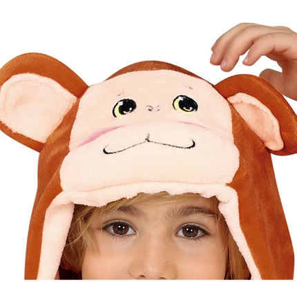 Monkey Onesie Enfant Marron 5-6 ans | 110-115cm