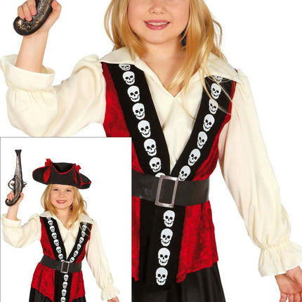 Robe pirate à tête de mort enfant