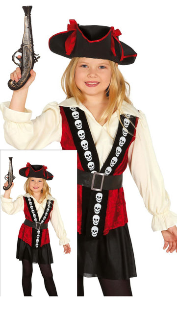 Robe pirate à tête de mort enfant