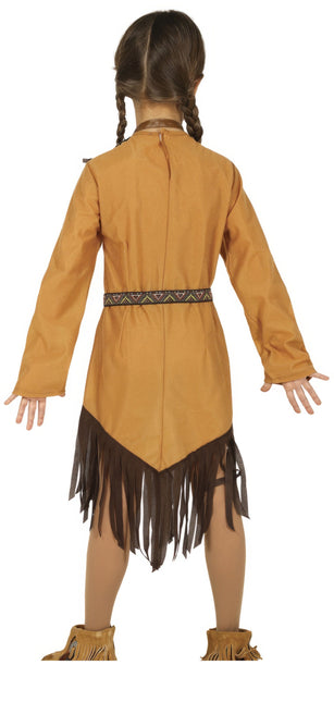 Costume de fille indienne marron