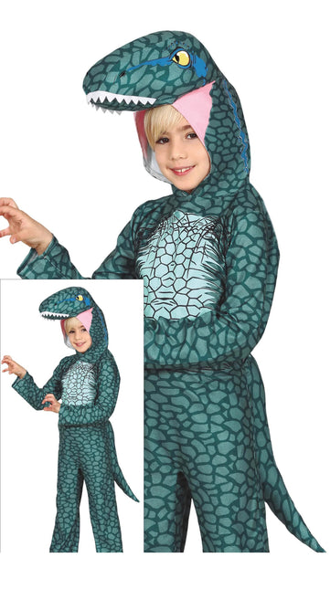 Costume de dinosaure enfant vert