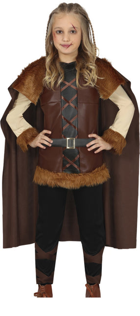 Costume de viking enfant marron