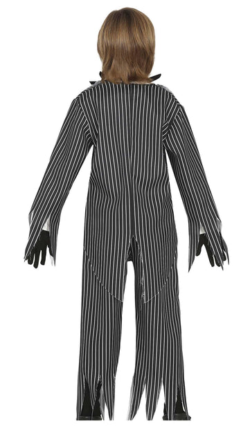 Costume d'Halloween Squelette Enfant Noir Blanc