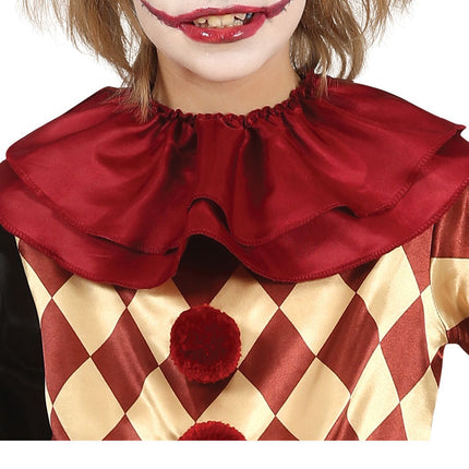 Horror Clown Halloween Costume Enfant Rouge