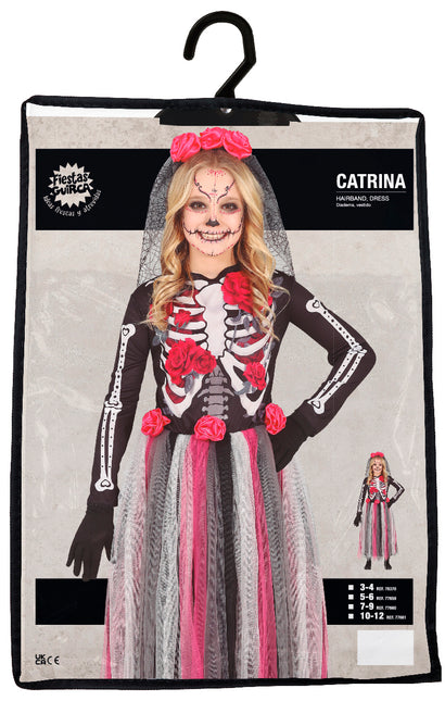 Costume de fille Dia De Los Muertos