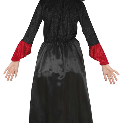 Costume d'Halloween de vampire fille rouge