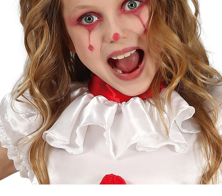 Costume d'Halloween Clown Fille Blanc