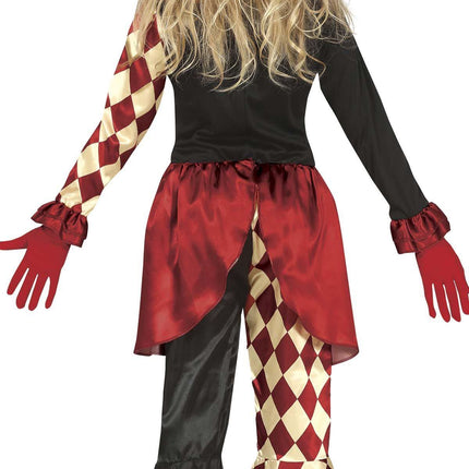 Horror Clown Halloween Costume Girl Red