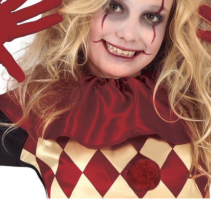 Horror Clown Halloween Costume Girl Red