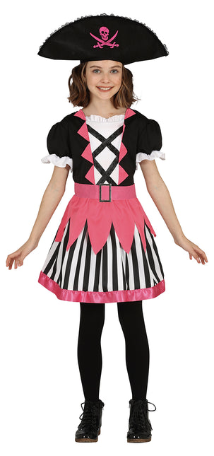 Costume de fille pirate rose