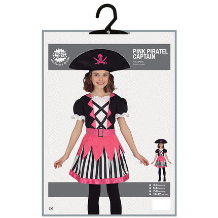 Costume de fille pirate rose