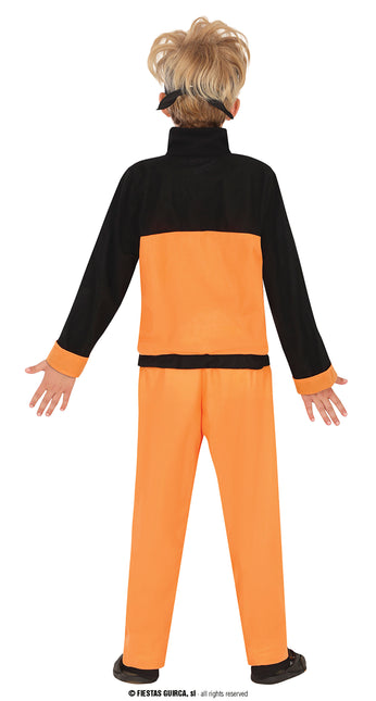 Costume de Ninja Garçon Orange Noir