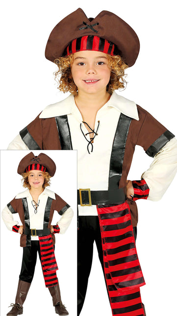 Costume de pirate Garçon brun