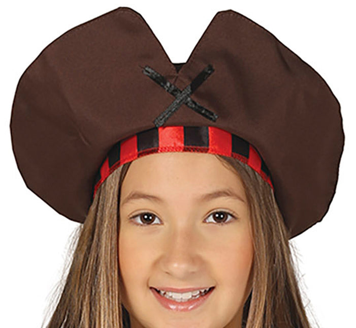 Costume de pirate Fille brune