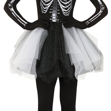 Robe d'Halloween Squelette Dames Noir