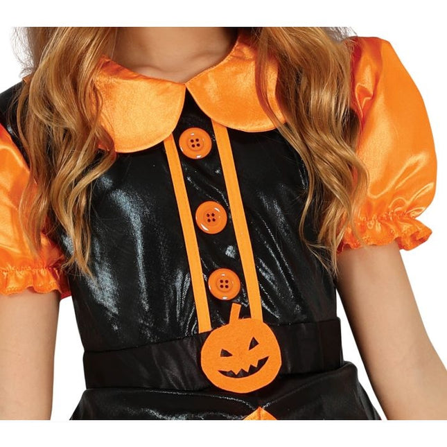 Costume d'Halloween sorcière fille paillettes