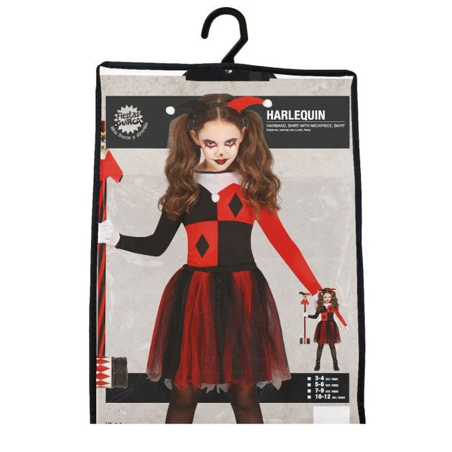 Arlequin Costume d'Halloween Fille