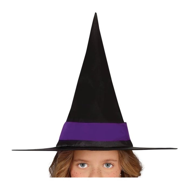 Robe d'Halloween sorcière fille violet