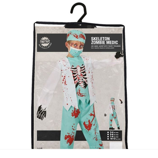 Costume d'Halloween Médecin Enfant Sang