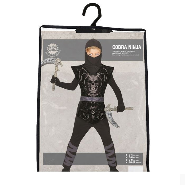 Costume de ninja enfant noir