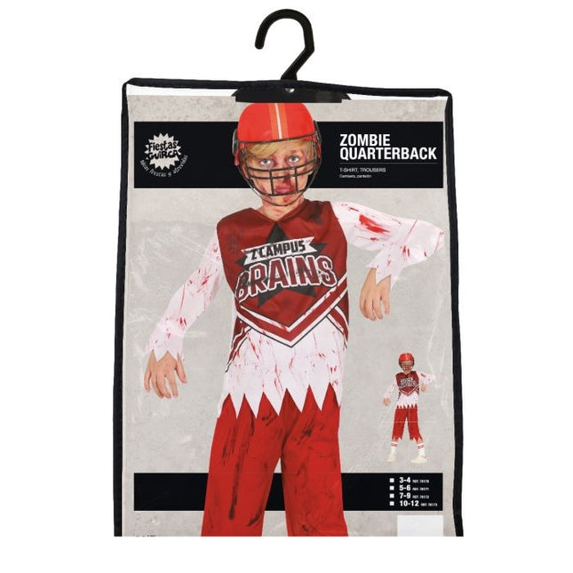 Costume d'Halloween pour sportif zombie enfant