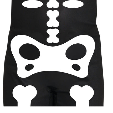 Costume d'Halloween Squelette Enfant Blanc Noir