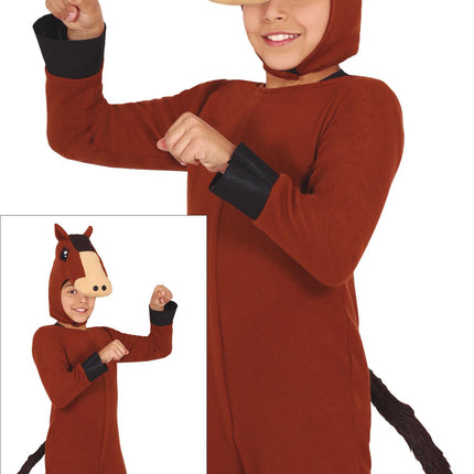 Onesie Horse Brown