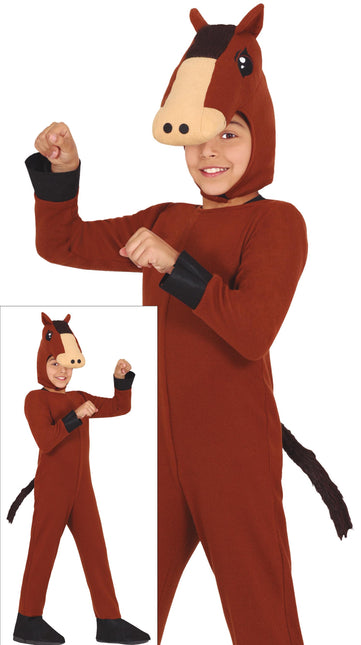 Onesie Horse Brown