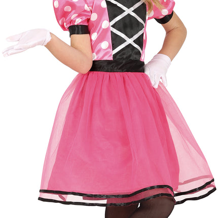 Costume Minnie Mouse Rose Fille