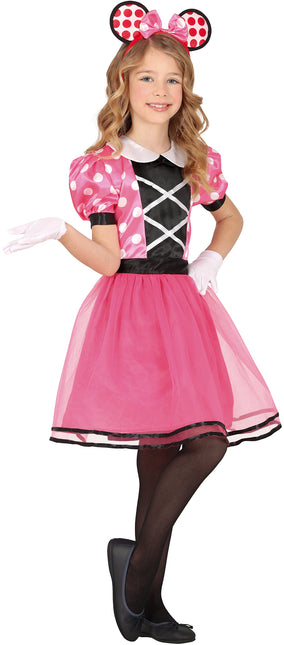 Costume Minnie Mouse Rose Fille