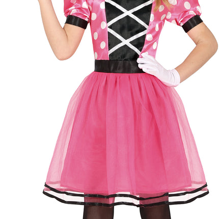 Costume Minnie Mouse Rose Fille