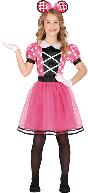 Costume Minnie Mouse Rose Fille