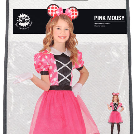 Costume Minnie Mouse Rose Fille