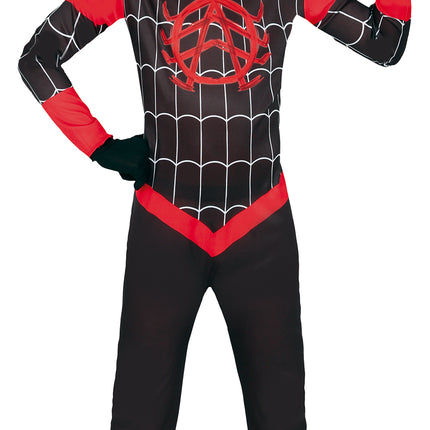 Costume Spiderman Noir Rouge Garçon