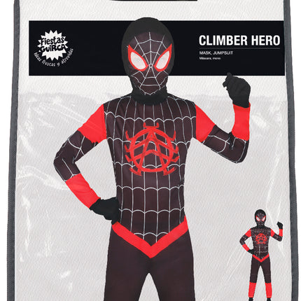 Costume Spiderman Noir Rouge Garçon