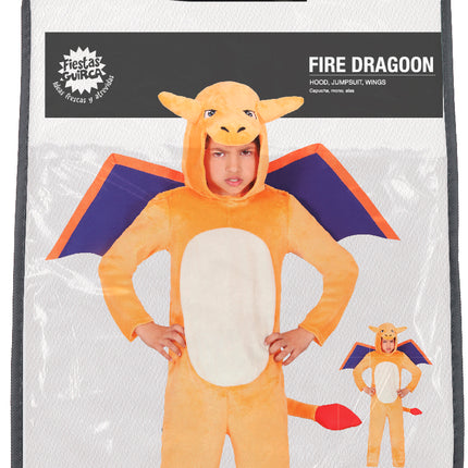 Costume de dragon de feu garçon