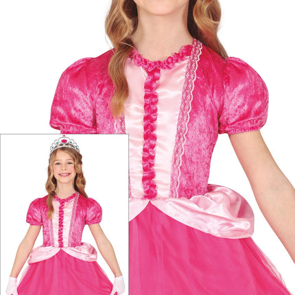 Robe de princesse fille rose