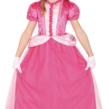 Robe de princesse fille rose