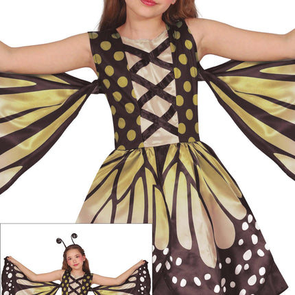 Costume de papillon jaune fille