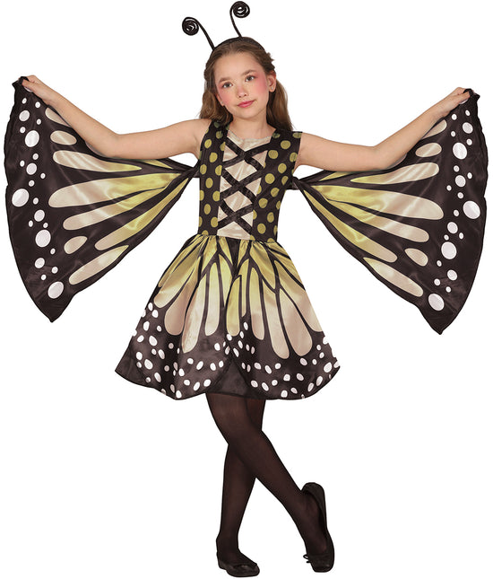 Costume de papillon jaune fille