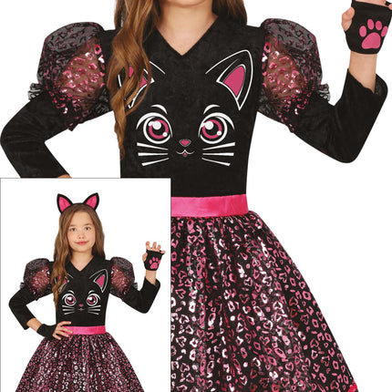 Costume de chat noir pour filles