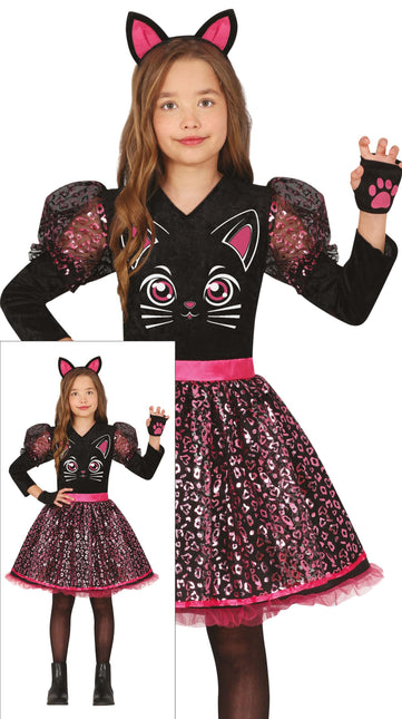 Costume de chat noir pour filles