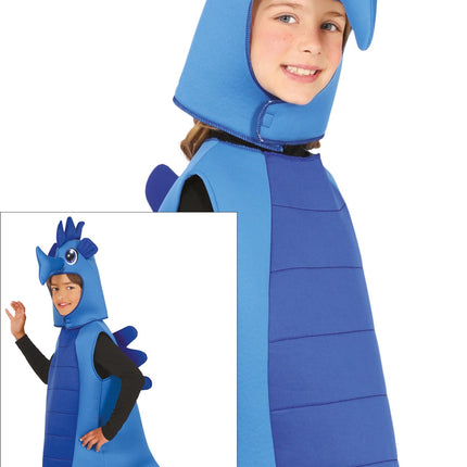 Costume hippocampe bleu