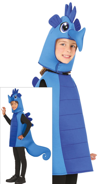 Costume hippocampe bleu