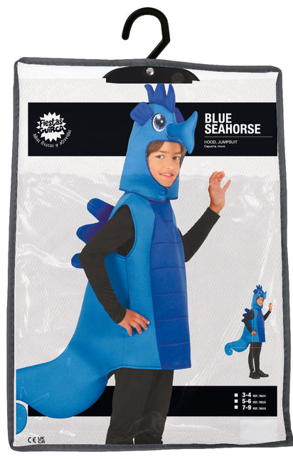 Costume hippocampe bleu