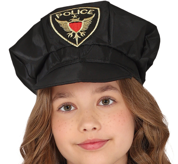 Costume de police fille bleue