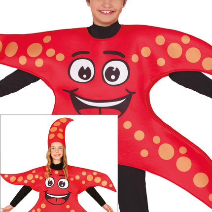 Costume d'étoile de mer rouge